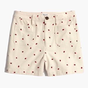 Madewell Emmett Short in Strawberry